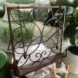 NWT Large Metal Bronze Picture Frame Book Bible Stand Holder